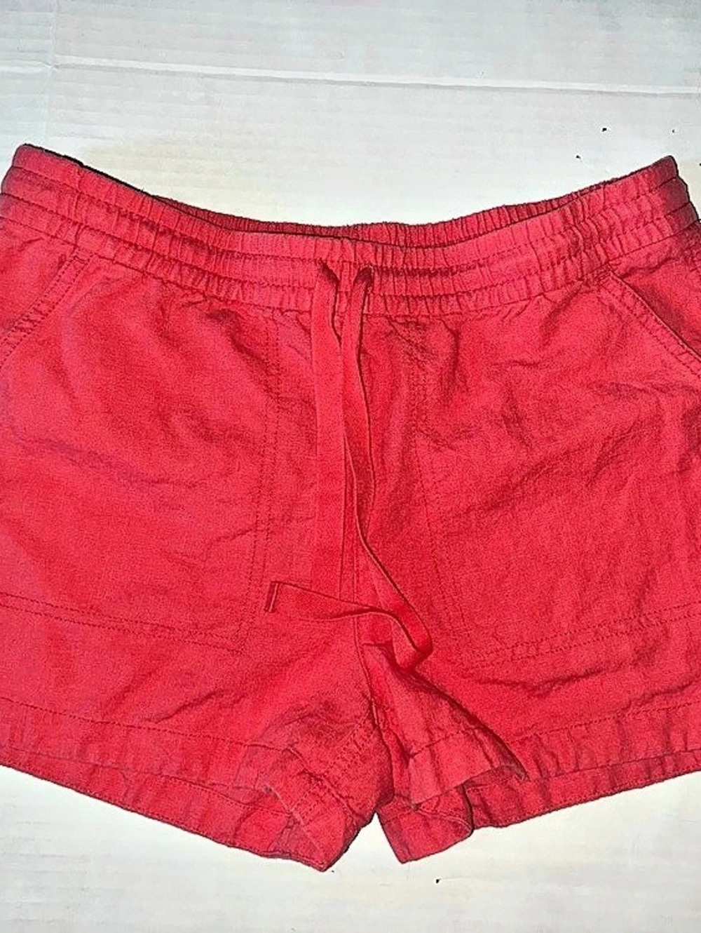 J.Crew Linen-blend drawstring Shorts size Small